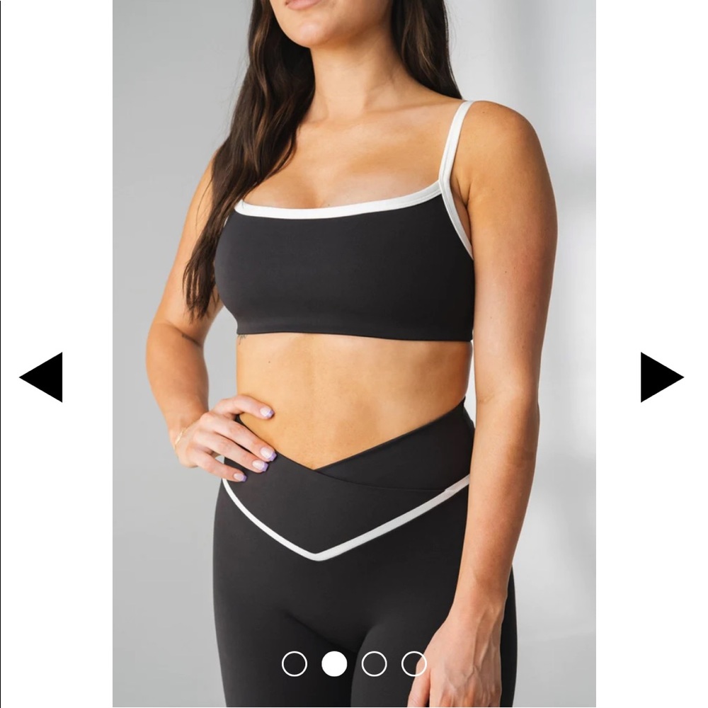 Vitality - daydream square bra midnight contrast